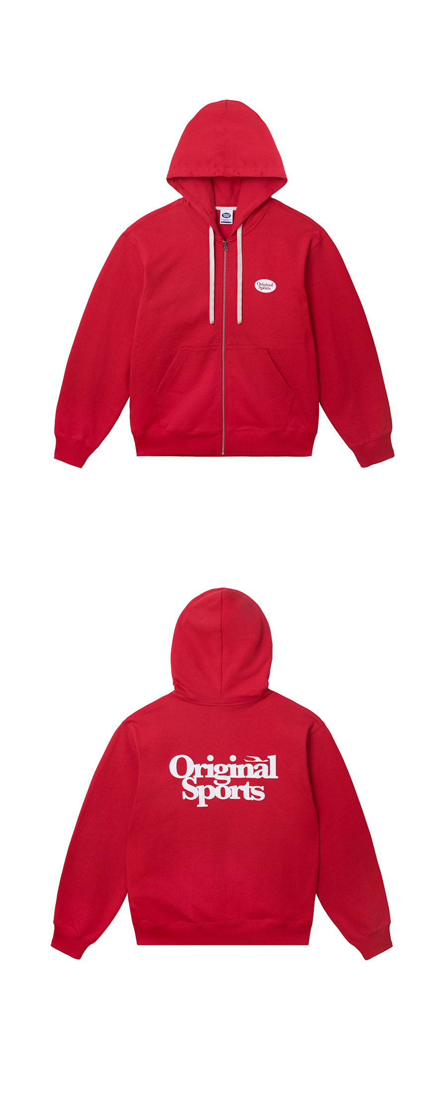오리지널스포츠] CLASSIC ZIP UP HOODIE REDE PO3MN24S112 프로스펙스